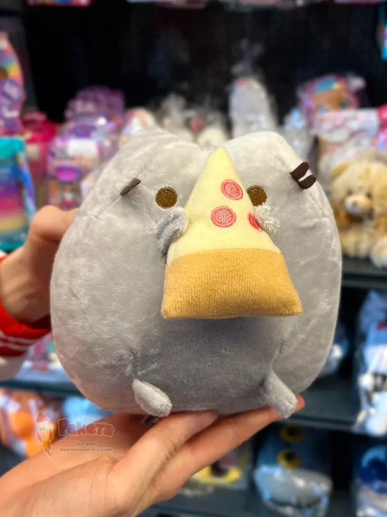 Мягкая игрушка Пушин Кот Кэт плюшевый котик с пиццей