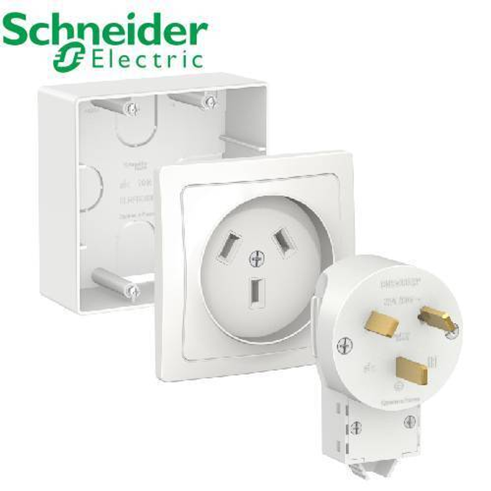 Силовой комплект (розетка+вилка 32А + подъемная коробка) Schneider BLNSK 003231