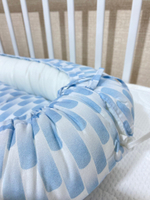 подушка-гнездышко для круглых/овальных кроваток LEO