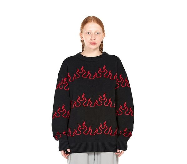 Свитер Flame черный - фото 5