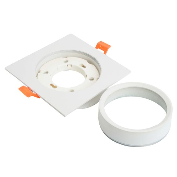 Светильник встраиваемый Feron DL505 потолочный GX53 белый квадрат IP44 51103