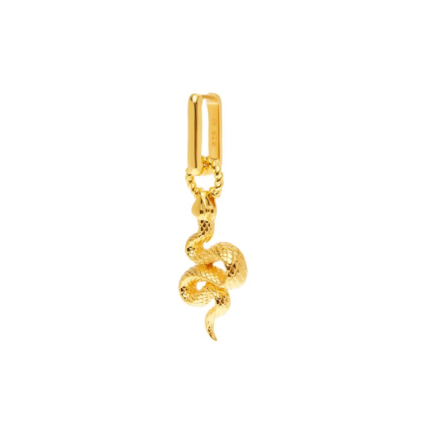 Серьги Одинокая Змея