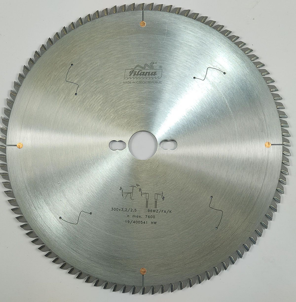 Пила дисковая TCT "Pilana" 300x3.2/2.2x30 z96 87 WZ/FA/K PLEXI