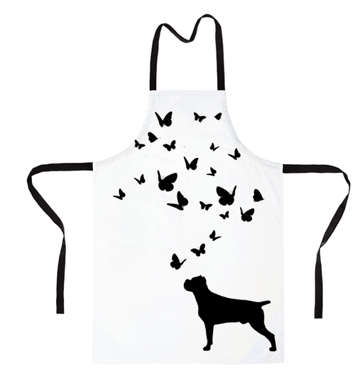 Фартук "Корсо и бабочки"
