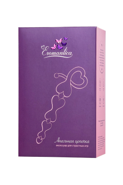 Анальная цепочка Eromantica, силикон, розовая, 18,5 см, Ø 3,1 см