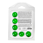 Набор из 6 шариков с массажным маслом с эффектом вибрации Secret Play Brazilian Balls