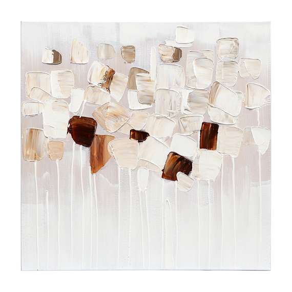 Панно декоративное fleur, 60х60 см, бежевое