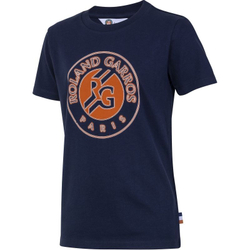 Футболка для мальчика теннисная Roland Garros Kids Big Logo - navy