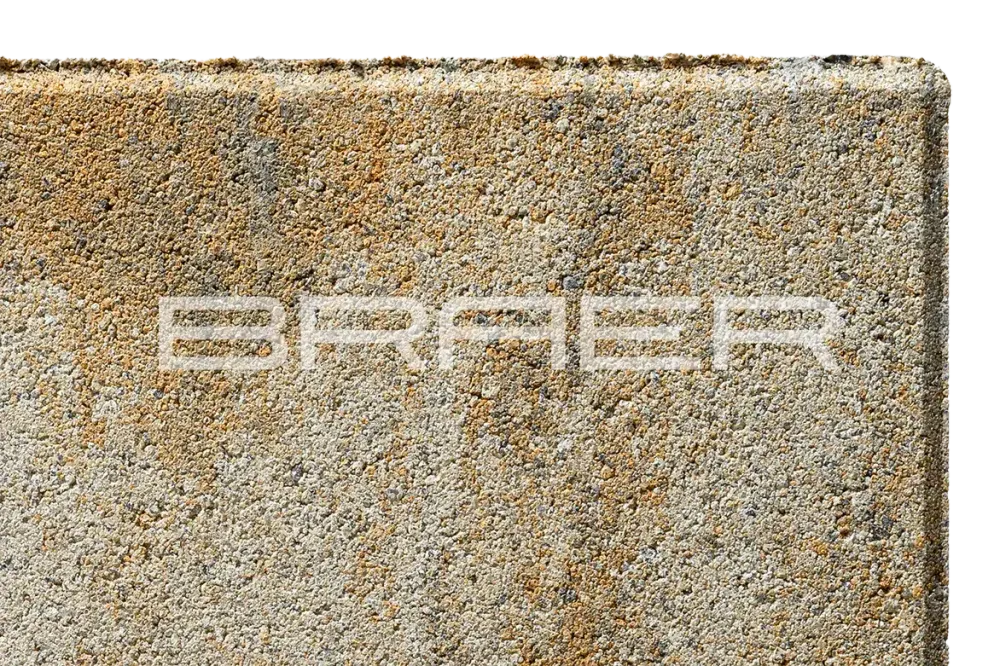 Тротуарная плитка Braer Ригель 2.0, Color Mix Песчаник, 60 мм