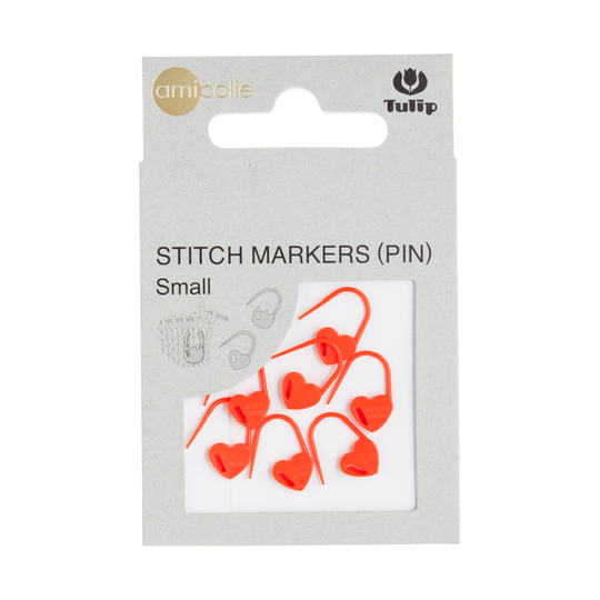 Маркеры для вязания "Amicolle" Small, сердце оранжевый, Tulip