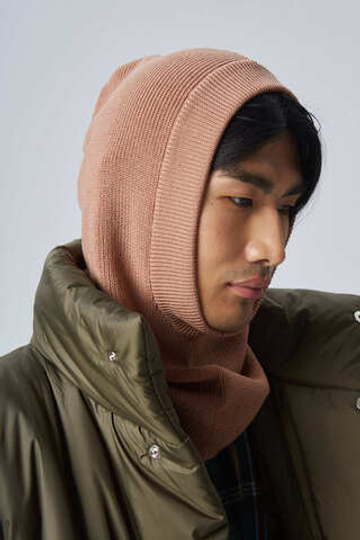 Капор вязаный, мокко