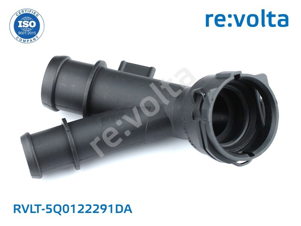 Тройник / фланец системы охлаждения / штуцер трубки / Audi / Volkswagen / Seat / Skoda / RVLT-5Q0122291DA