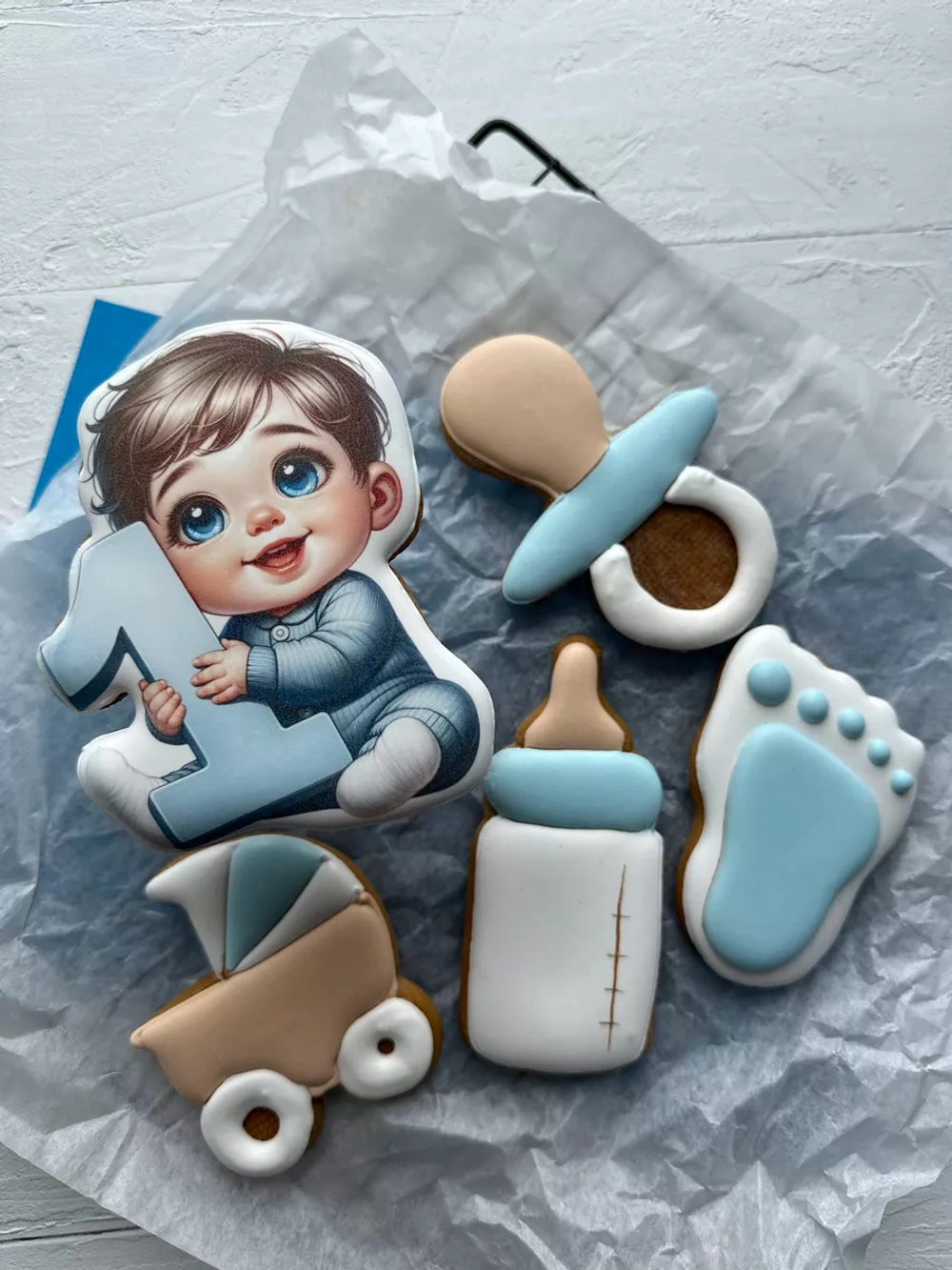 Имбирные пряники на торт 1 годик