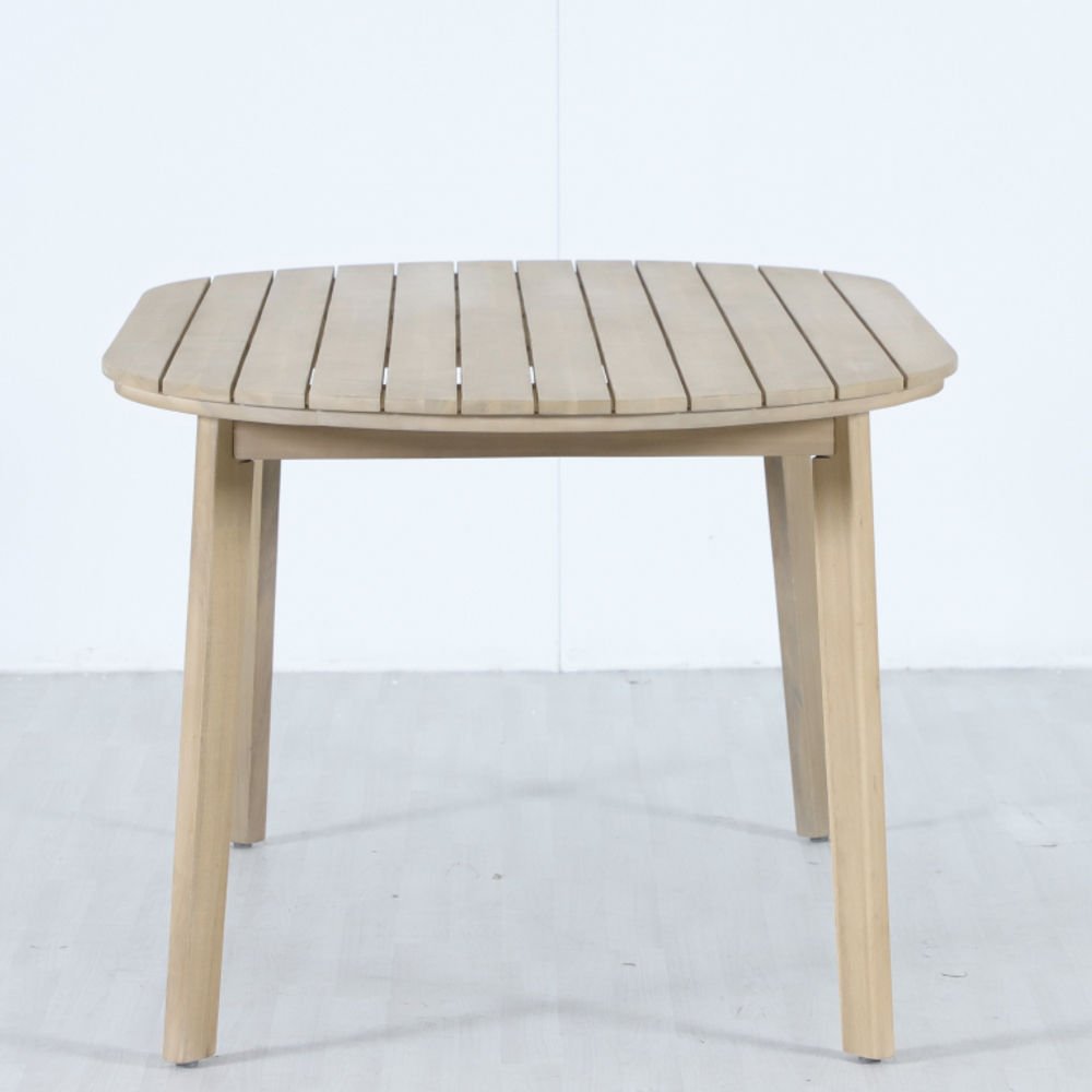 Стол деревянный обеденный Tagliamento Madrague, светлый тик