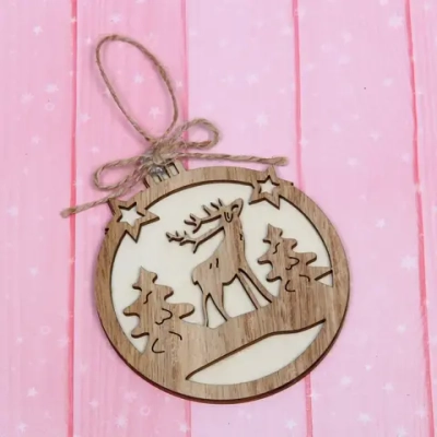 Подвеска «Снежинка - Лес» 10*11 см