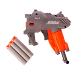 Пистолет с мягк.пулями 19см, блистер Y-223