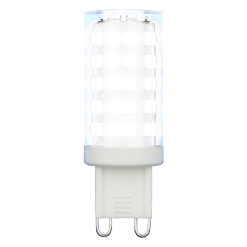 LED-JCD-9W-4000K-G9-CL GLZ09TR Лампа светодиодная. прозрачная. Белый свет 4000К. Картон. ТМ Uniel.