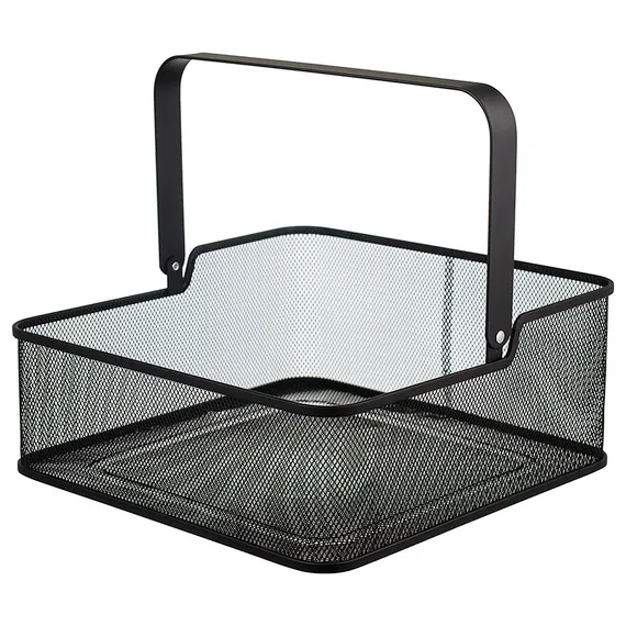 Корзина для хранения квадратная Ferrant, 30,5х30,5х12,5 см, черная