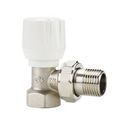 Вентиль ручной регулировки угловой Varmega VM100 - 3/4" (ВР/НР-американка, PN10, Tmax 110°C)