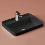 Раковина Artceram Fuori Scala TFL034 17 00 накладная 60 см, цвет черный матовый