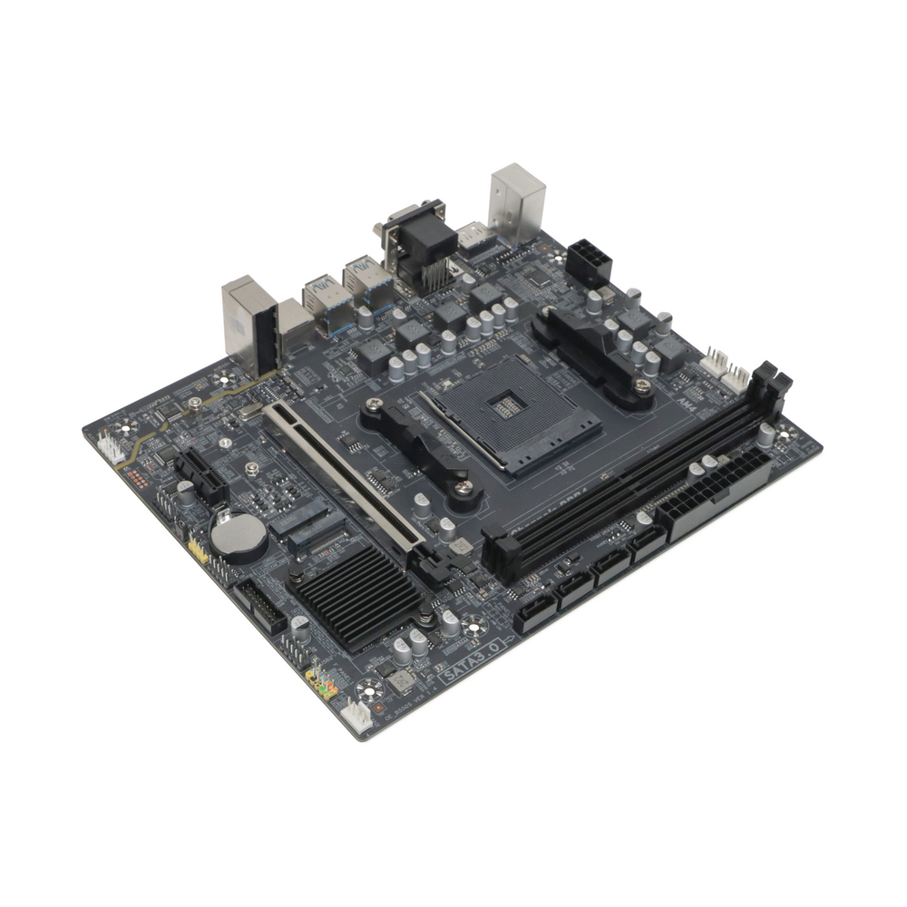 Материнская плата BaseTech A520M-K, SocketAM4, mATX, Retail, 2xDDR4, PCIe3.0, 1xM.2, GLAN, M.2 WiFi, 2xPS/2, 4xUSB2, 6xUSB3, VGA, HDMI, DP (BT-A520M-K)