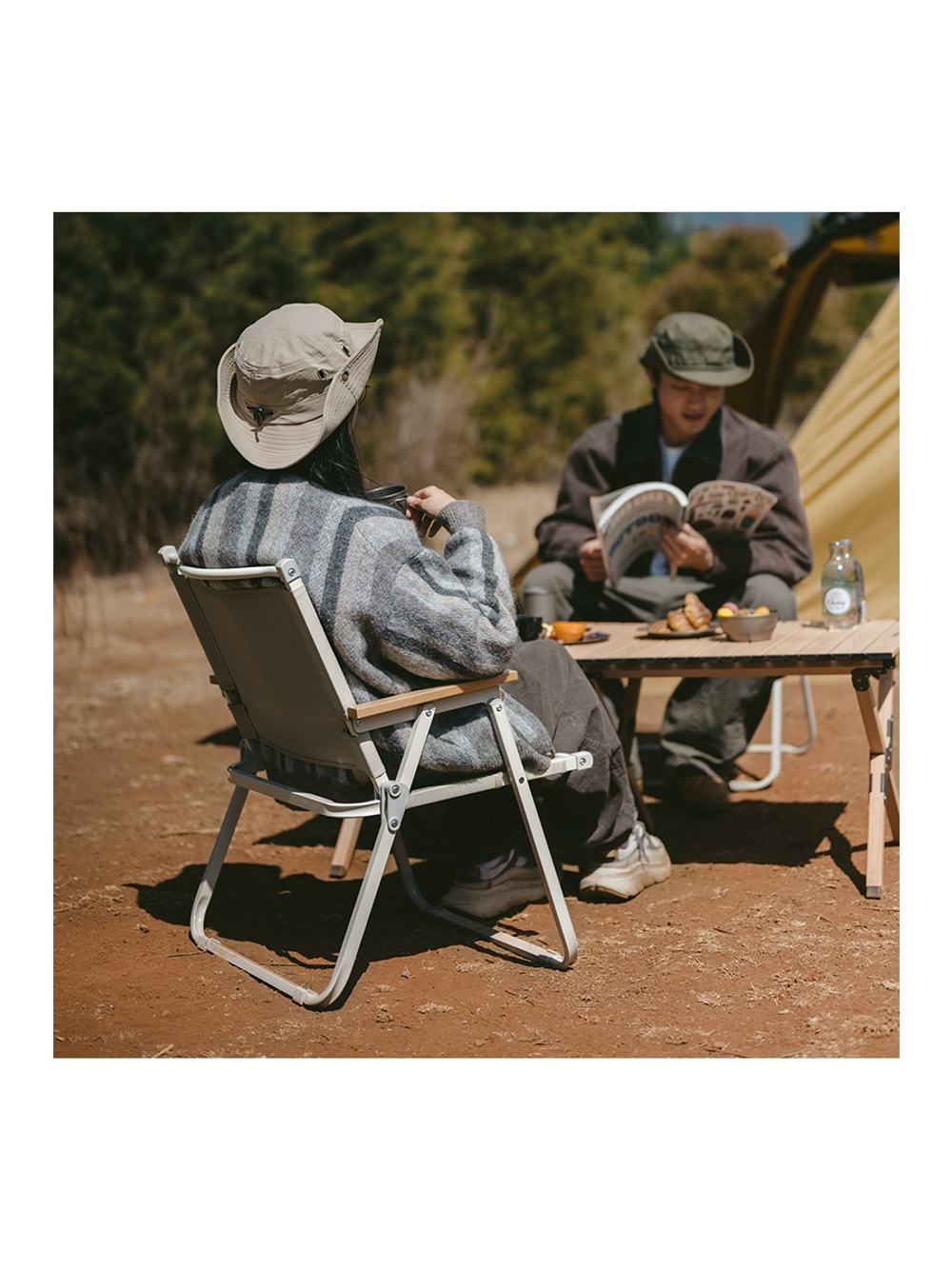 Кресло туристическое Naturehike Nightfall T01, складное, 45х54х67 см, черное, до 120 кг