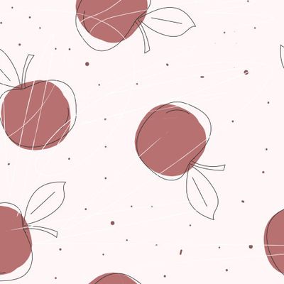 Красные яблоки с точками на светлом фоне