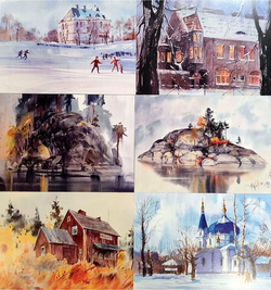Ладожские шхеры. Набор из 12 открыток