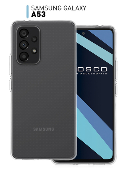 Чехол ROSCO для Samsung Galaxy A53 оптом (арт. SS-A53-TPU-TRANSPARENT)