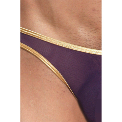 Мужские трусы слипы оранжевые с фиолетовым Cosmos Colors L20_POG