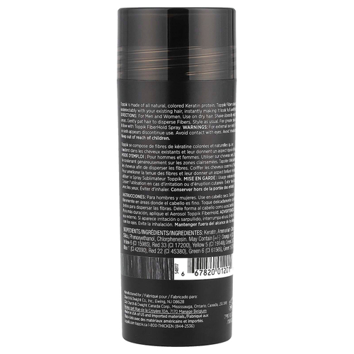 Toppik, клетчатка для наращивания волос, черный, 27,5 г (0,97 унции)