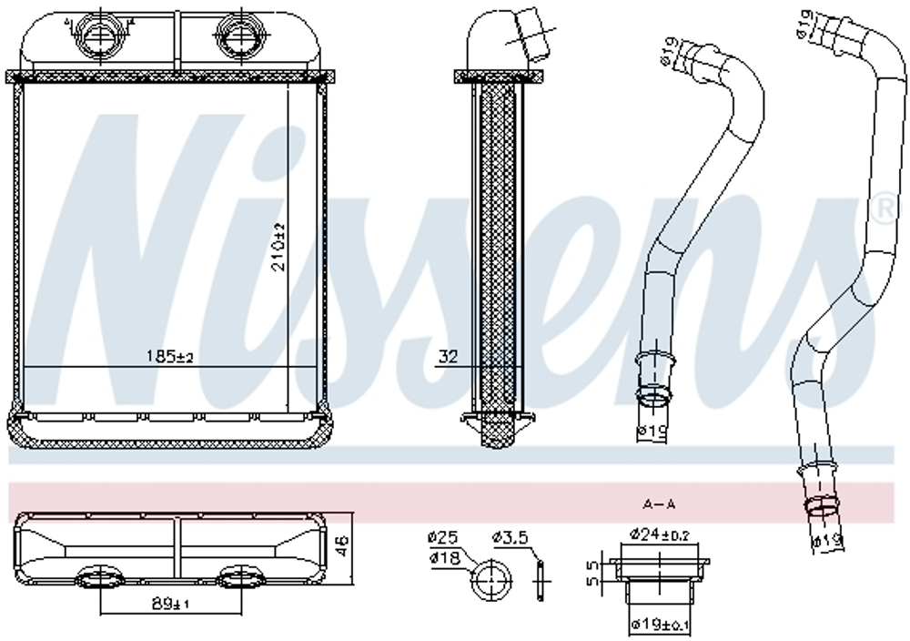 NISSENS - 707257-NIS - Heat Exchanger, interior heating