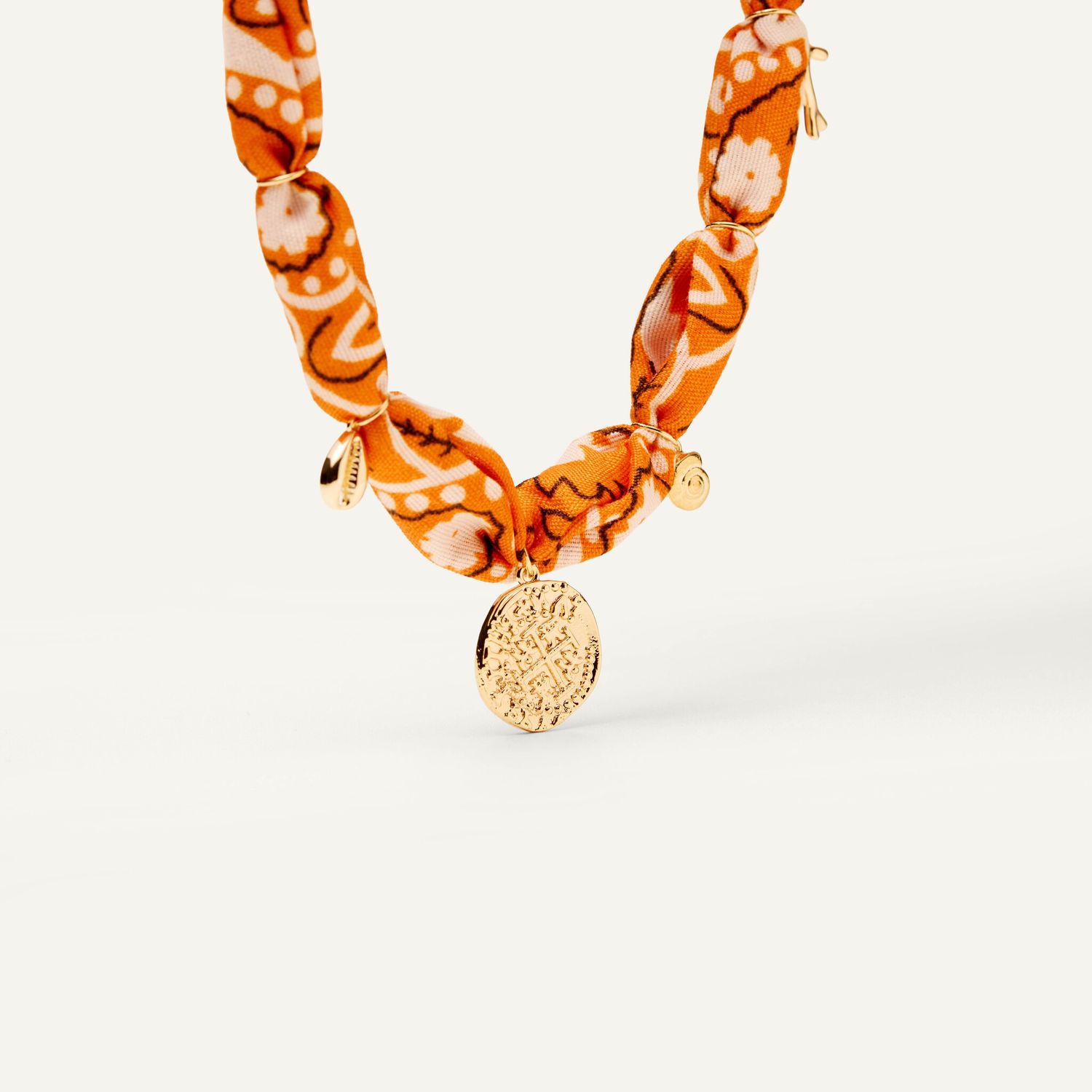 Колье Bandana Necklace - Orange