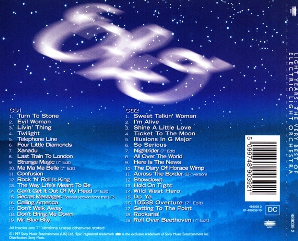 Electric Light Orchestra / Light Years: The Very Best Of Electric Light Orchestra (2CD)