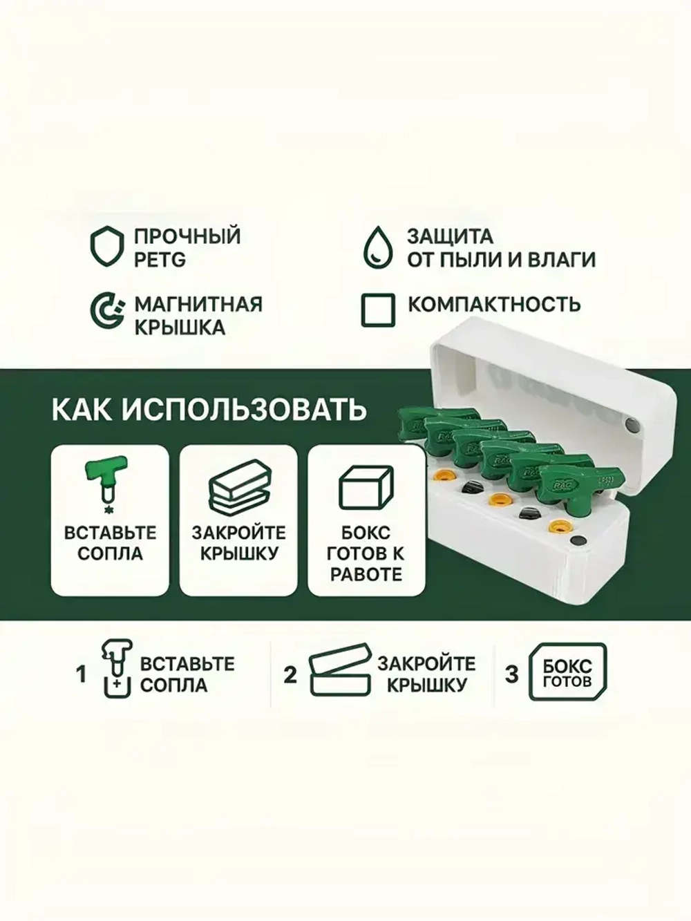 Бокс для хранения 6 сопел Graco
