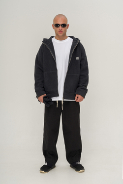 Куртка с капюшоном KUL'TURA "ZIP SHERRA" Тёмно-серый