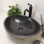 Раковина из речного камня RS-62007 (55*42*16)
