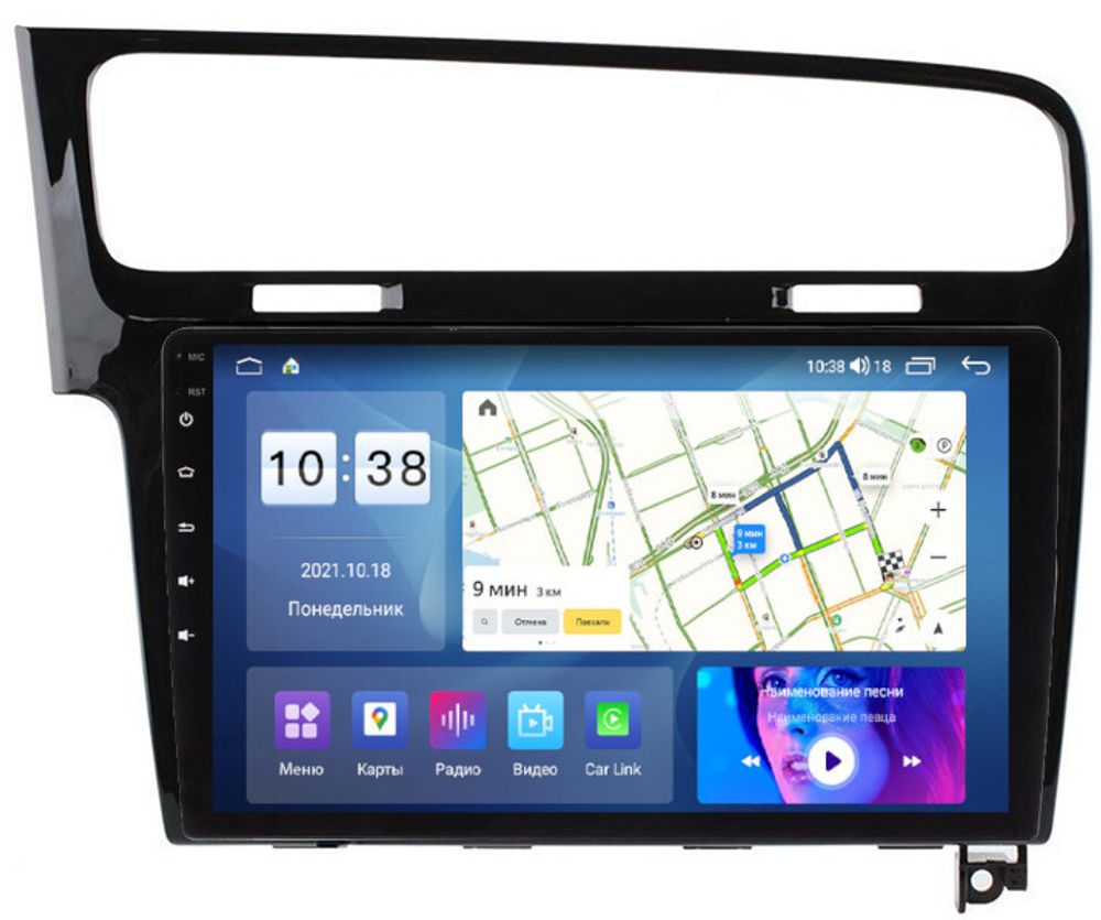 Магнитола для Volkswagen Golf 7 2012-2020 - Parafar PF257LUX2UHD на Android 13, QLED, ТОП процессор, 8Гб+128Гб, CarPlay, 4G SIM-слот