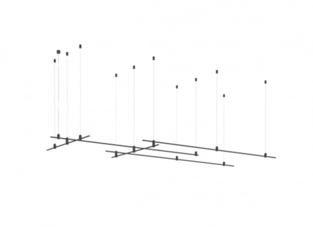 Donolux Magnet Modular System «CODE 1.2»,  L2000x3xL1000х2хH95-3000 мм (высота регулируется),  DC24V,