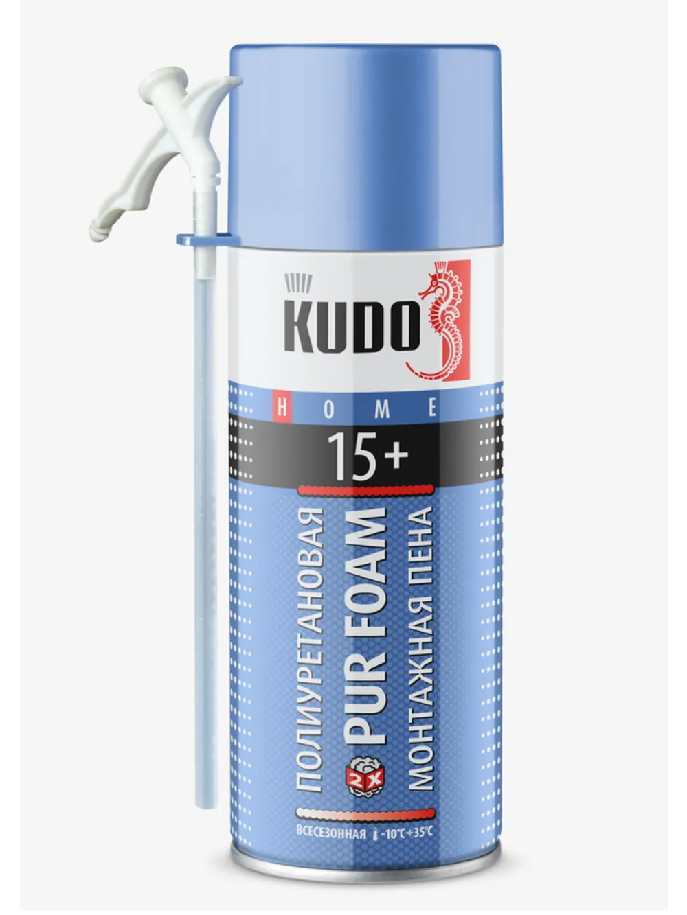 KUDO Монтажная пена с трубочкой всесезонная HOME 15+