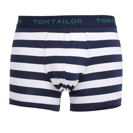 Мужские трусы боксеры в бело-синюю полоску Tom Tailor 070281/5615 8433