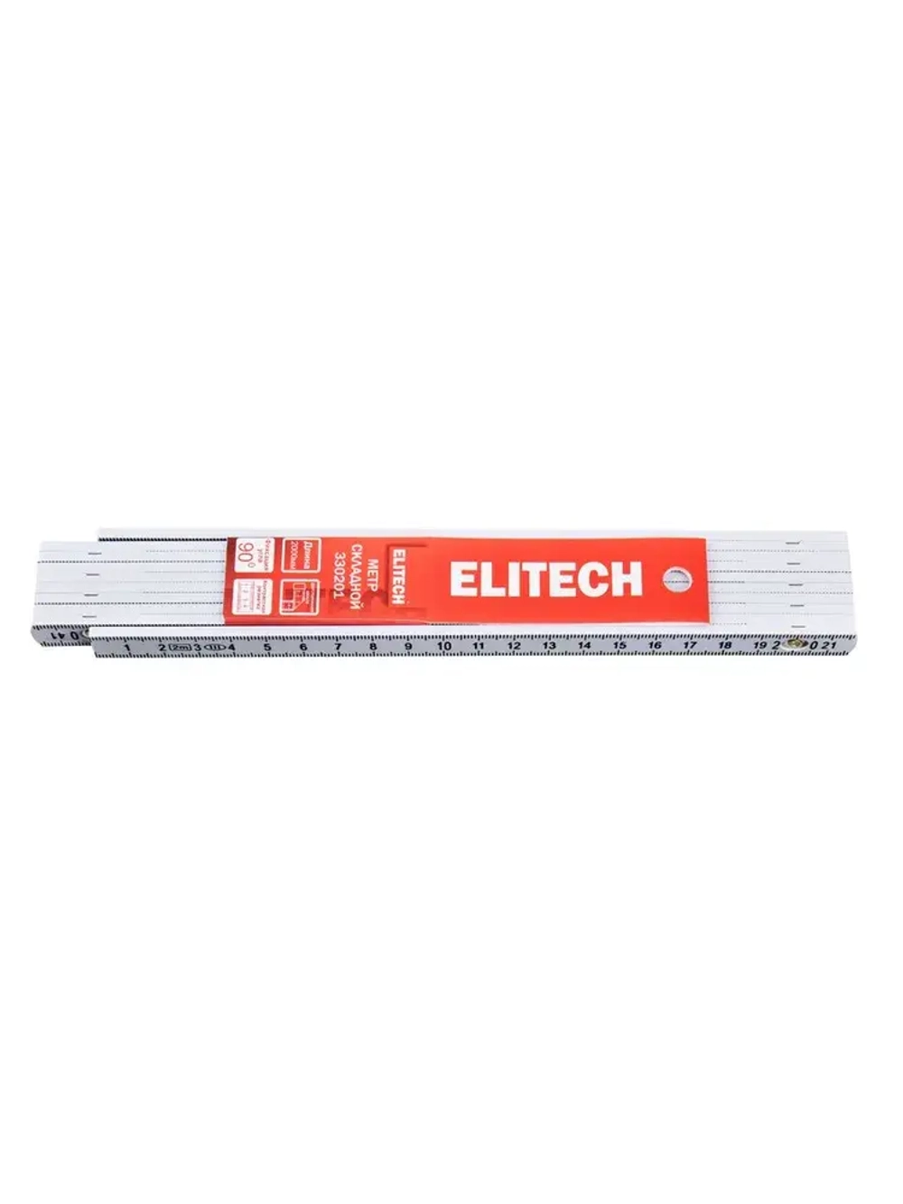 Метр складной ELITECH 330201, 2м