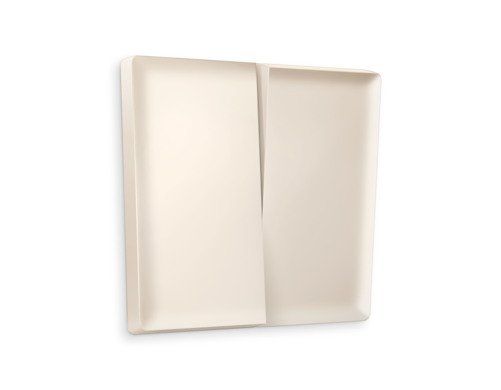 AP3230 Лицевая панель ALFA (Бежевый матовый) для 2-кл выключателей QUANT
