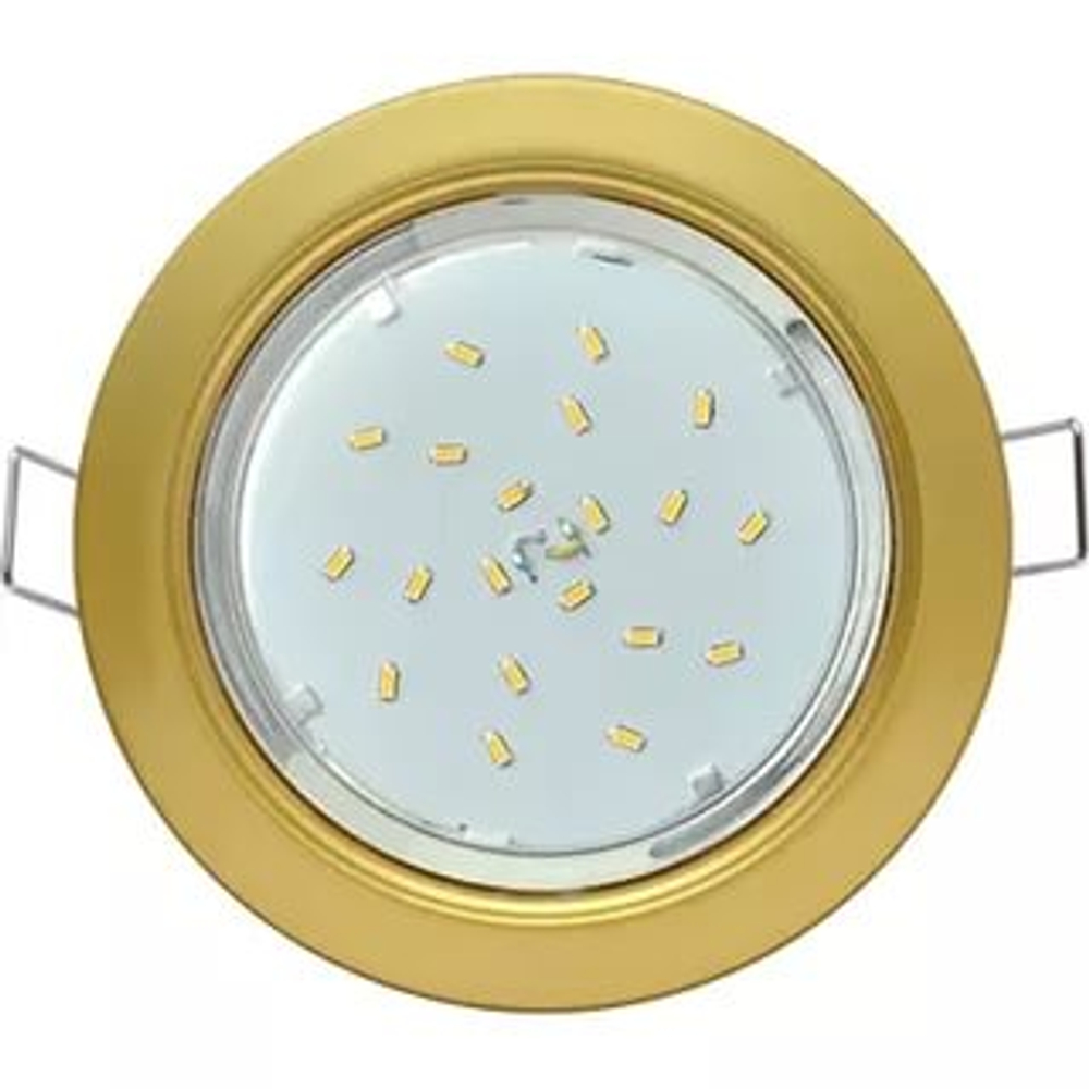 Светильник Gauss встраев. H4 GX53 38*106 золото