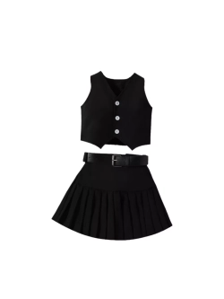 Костюм жилет с юбкой