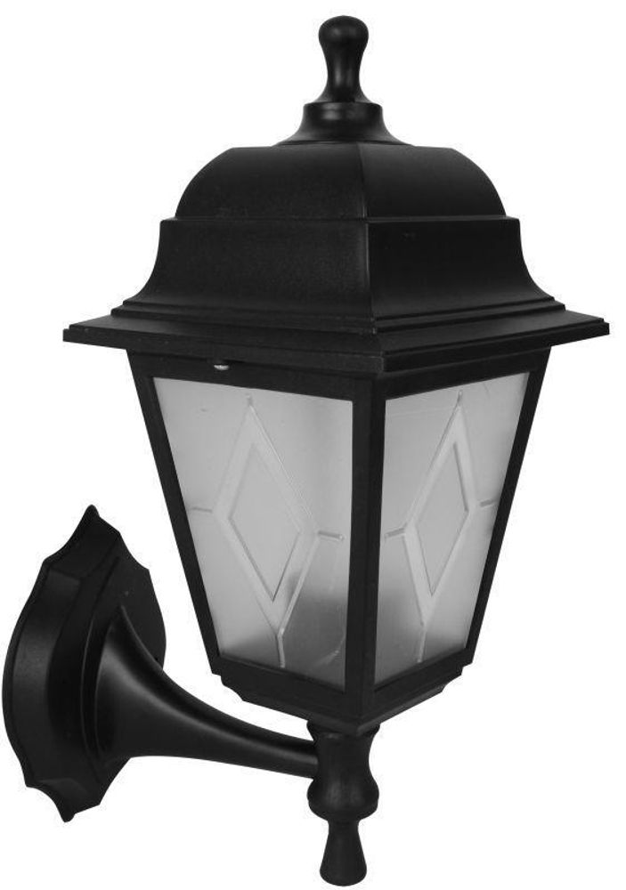 Светильник садово-парковый PP4201/02 C02 НБУ 04-60-001 У1 "Леда" 4-гран. пласт. +пласт. черн. Camelion 13830