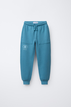 ZARA БРЮКИ-ДЖОГГЕРЫ, ГОЛУБОЙ