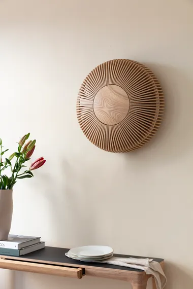 Светильник настенно-потолочный Umage Clava Up Wood, Ø35x16,4, темный дуб