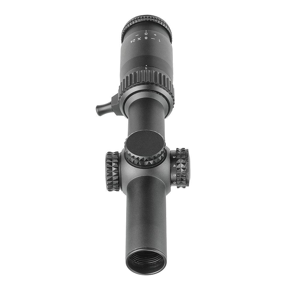 Оптический прицел Veber Wolf GB FD 1-8x24 ( установка на Тигр, СВД, Винтовка Мосина / Сетка FireDot / с подсветкой )