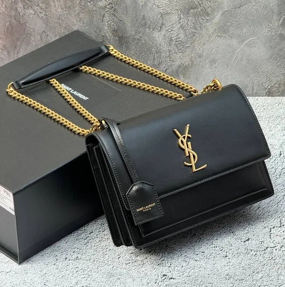 Сумка женская Saint Laurent Sunset Monogram Medium черный